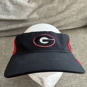 University Of Georgia Bulldogs Nike Just Do It Dri Fit Visor Black Adult